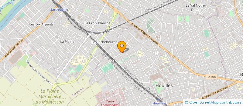localisation de l'entreprise MONSIEUR ALEXANDRE BONDAREV à HOUILLES