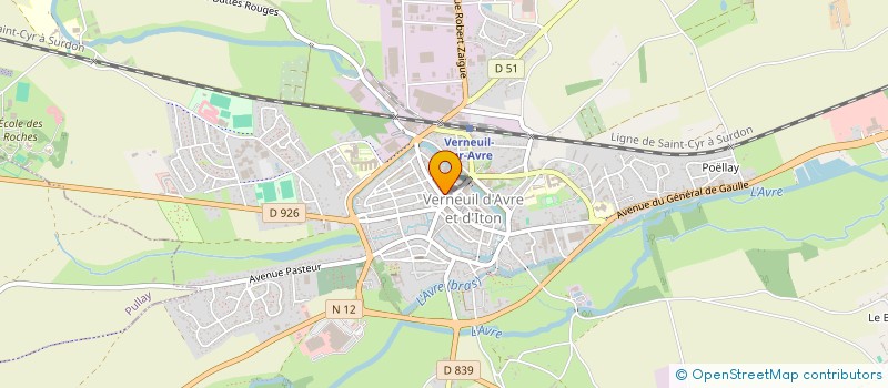 localisation de l'entreprise MONSIEUR ALEXANDRE BONINO  VERNEUIL D'AVRE ET D'ITON