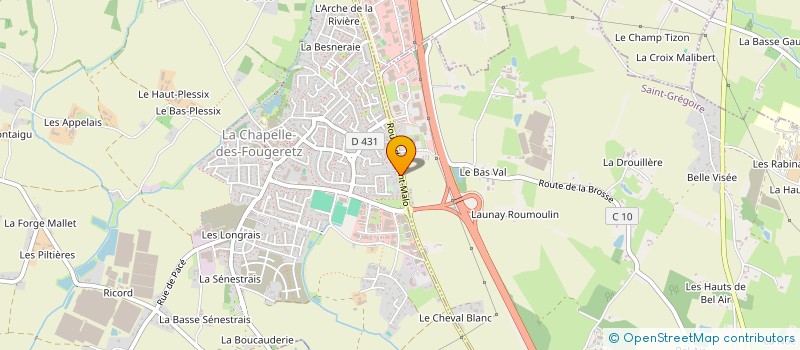 localisation de l'entreprise MONSIEUR ALEXANDRE BONNARD  LA CHAPELLE-DES-FOUGERETZ