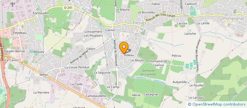 localisation de l'entreprise MONSIEUR ALEXANDRE BONVALOT  TRESSES