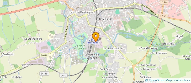 localisation de l'entreprise MONSIEUR ALEXANDRE BOSCOLO  DOL-DE-BRETAGNE