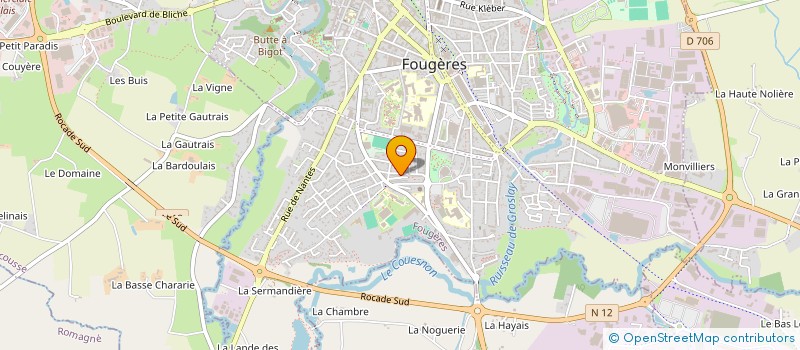 localisation de l'entreprise MONSIEUR ALEXANDRE BOTTIN  FOUGERES