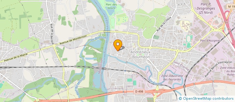 localisation de l'entreprise MONSIEUR ALEXANDRE BOUDIN  ANDREZIEUX-BOUTHEON
