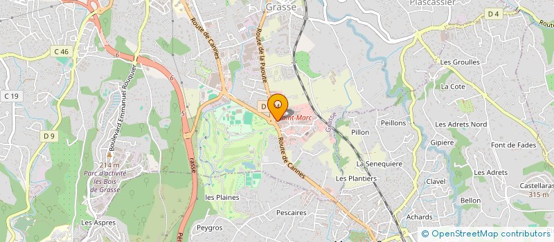 localisation de l'entreprise MONSIEUR ALEXANDRE BOUGUEREAU  GRASSE