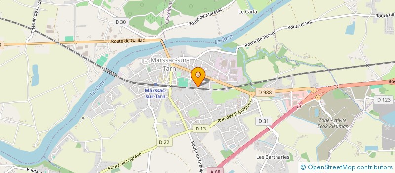 localisation de l'entreprise MONSIEUR ALEXANDRE BOULADE  BALMA