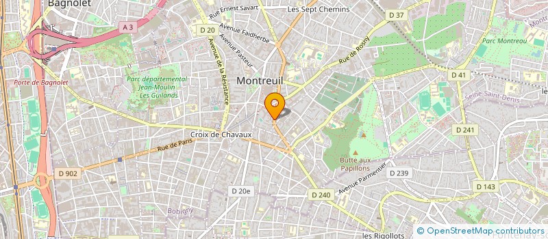 localisation de l'entreprise MONSIEUR ALEXANDRE BOURASS à MONTREUIL