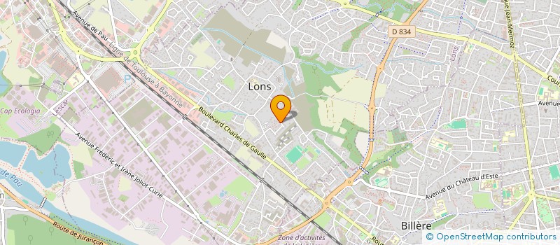 localisation de l'entreprise MONSIEUR ALEXANDRE BOURDALLE-BORDENAVE  LONS