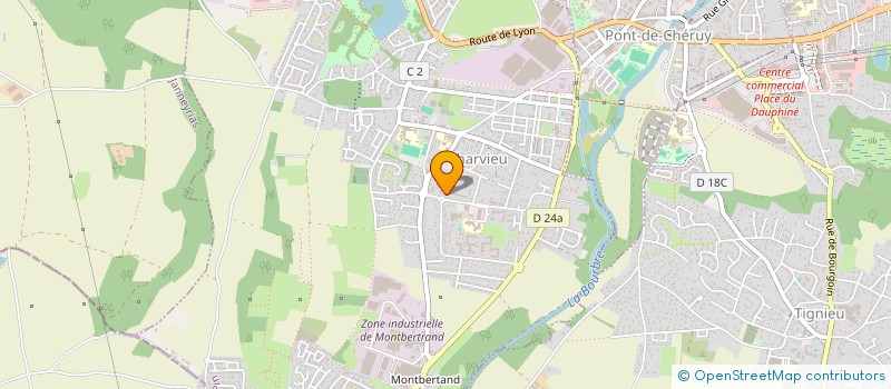 localisation de l'entreprise MONSIEUR ALEXANDRE BOURDELAIX  CHARVIEU-CHAVAGNEUX