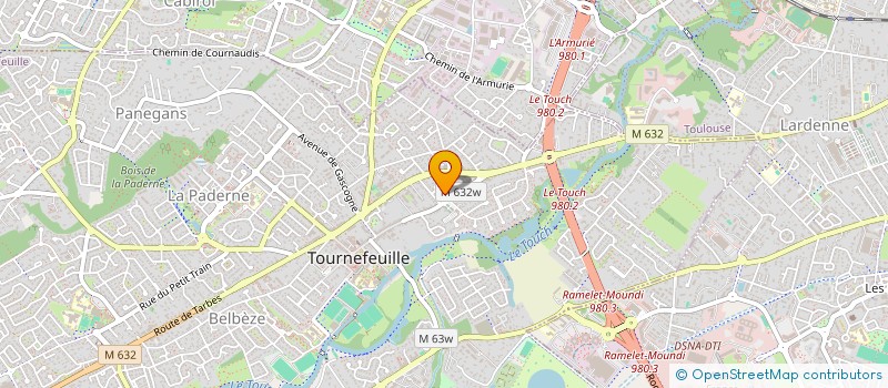 localisation de l'entreprise MONSIEUR ALEXANDRE BOURDEU  TOURNEFEUILLE