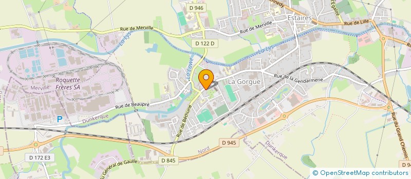 localisation de l'entreprise MONSIEUR ALEXANDRE BOURDON  LA GORGUE