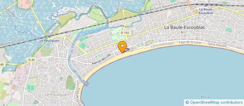 localisation de l'entreprise MONSIEUR ALEXANDRE BOURGOIS  LA BAULE-ESCOUBLAC