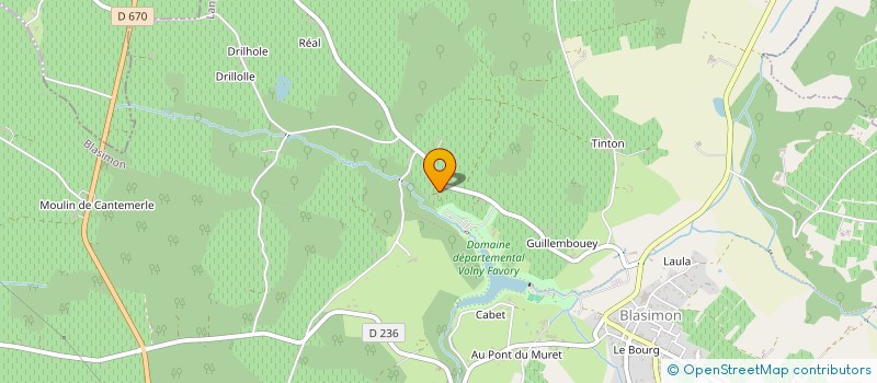 localisation de l'entreprise MONSIEUR ALEXANDRE BOURNERIE  BLASIMON