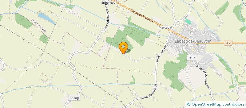 localisation de l'entreprise MONSIEUR ALEXANDRE BOURREL  LABASTIDE-BEAUVOIR