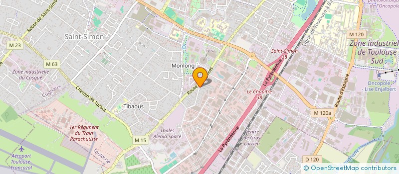 localisation de l'entreprise MONSIEUR ALEXANDRE BOUVET à TOULOUSE