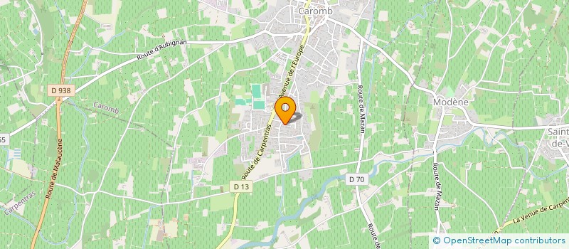 localisation de l'entreprise MONSIEUR ALEXANDRE BOYER  CAROMB