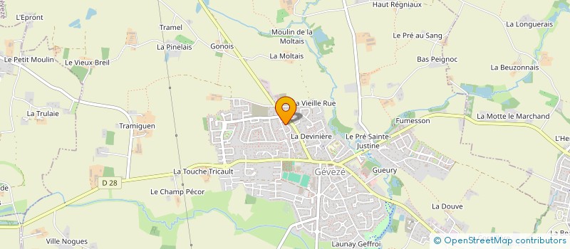 localisation de l'entreprise MONSIEUR ALEXANDRE BREGAINT  GEVEZE