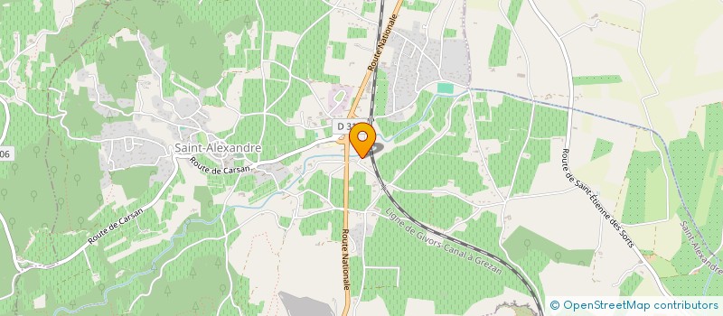 localisation de l'entreprise MONSIEUR ALEXANDRE BREGEON  SAINT-ALEXANDRE