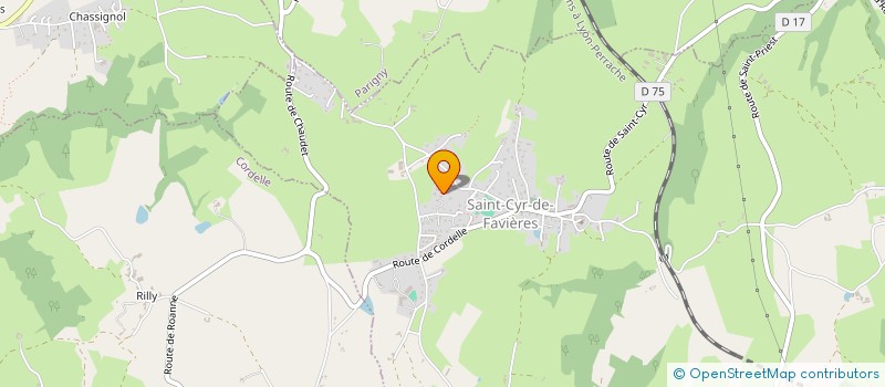 localisation de l'entreprise MONSIEUR ALEXANDRE BRELY  SAINT-CYR-DE-FAVIERES