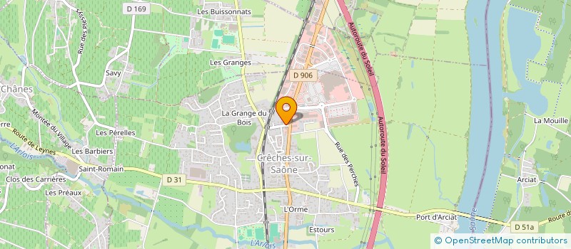 localisation de l'entreprise MONSIEUR ALEXANDRE BREST  CRECHES-SUR-SAONE