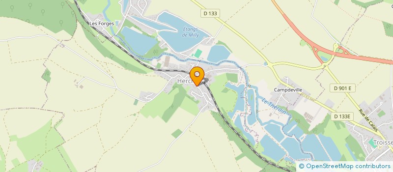 localisation de l'entreprise MONSIEUR ALEXANDRE BREU  HERCHIES