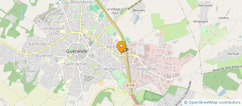 localisation de l'entreprise MONSIEUR ALEXANDRE BRISSON  GUERANDE