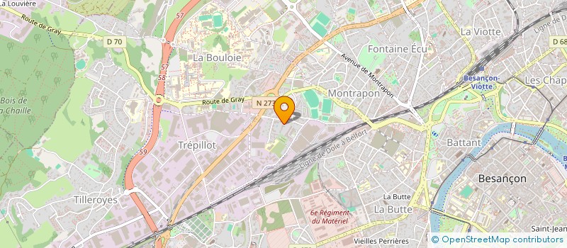 localisation de l'entreprise MONSIEUR ALEXANDRE BROCHET à BESANCON