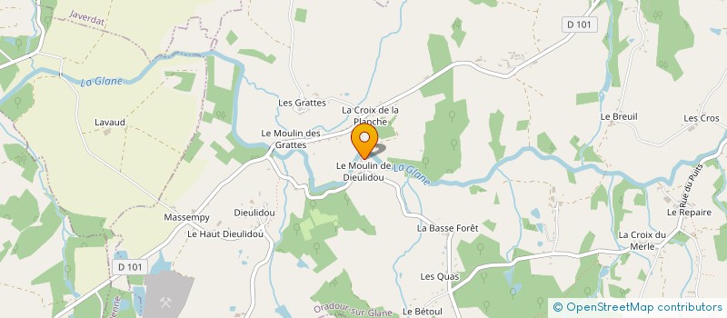 localisation de l'entreprise MONSIEUR ALEXANDRE BRONDOLO à ORADOUR-SUR-GLANE