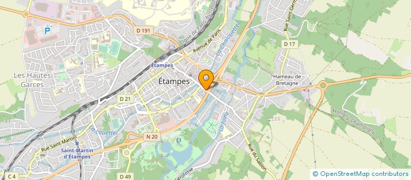 localisation de l'entreprise MONSIEUR ALEXANDRE BROSSARD à ETAMPES