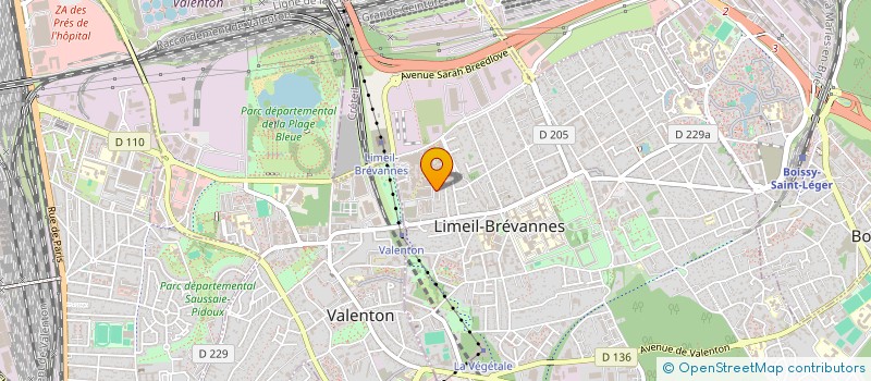 localisation de l'entreprise MONSIEUR ALEXANDRE BROUQUET  LIMEIL-BREVANNES