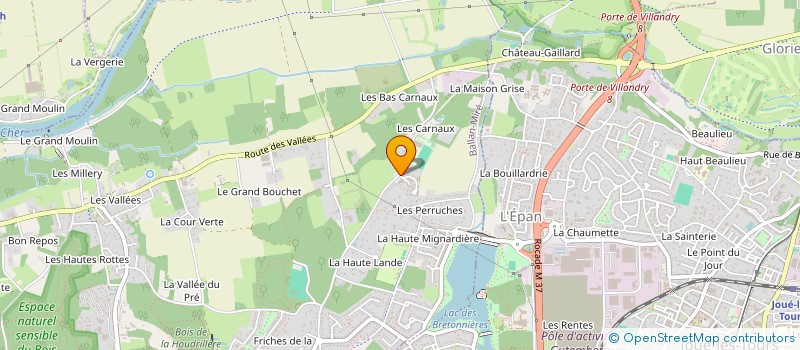 localisation de l'entreprise MONSIEUR ALEXANDRE BRUNEAU  TOURS