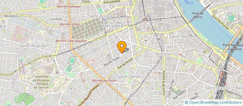 localisation de l'entreprise MONSIEUR ALEXANDRE BRUNET  BORDEAUX