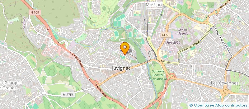 localisation de l'entreprise MONSIEUR ALEXANDRE BUEB  JUVIGNAC