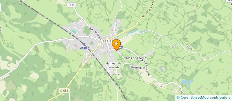 localisation de l'entreprise MONSIEUR ALEXANDRE BUFFET  ASSIER