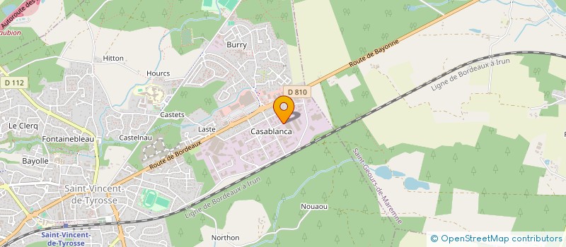 localisation de l'entreprise MONSIEUR ALEXANDRE BURGOS  SAINT-VINCENT-DE-TYROSSE