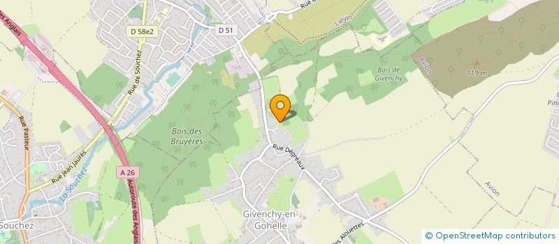 localisation de l'entreprise MONSIEUR ALEXANDRE BUTIN  GIVENCHY-EN-GOHELLE