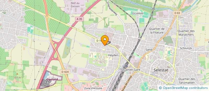 localisation de l'entreprise MONSIEUR ALEXANDRE CACLIN  SELESTAT