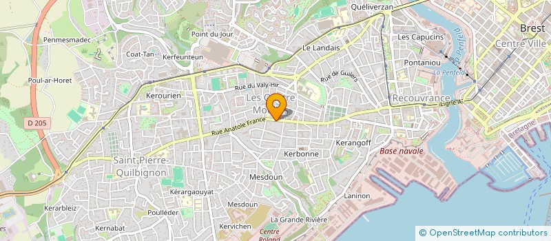 localisation de l'entreprise MONSIEUR ALEXANDRE CALVARIN à BREST