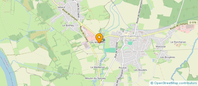 localisation de l'entreprise MONSIEUR ALEXANDRE CANALE  SAINT-GERMAIN-DU-PLAIN