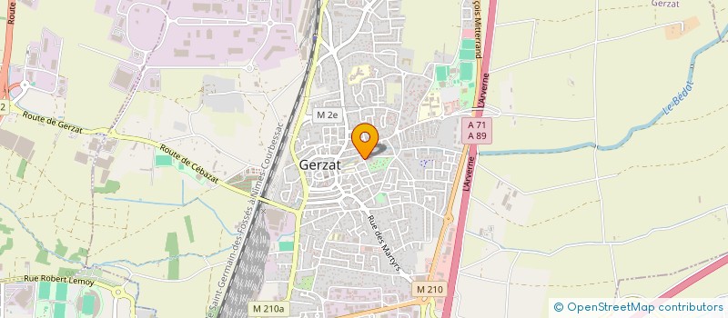 localisation de l'entreprise MONSIEUR ALEXANDRE CANALES  GERZAT