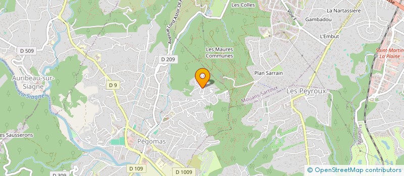 localisation de l'entreprise MONSIEUR ALEXANDRE CARPENTIER  PEGOMAS