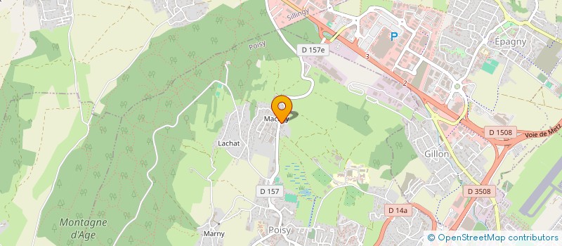 localisation de l'entreprise MONSIEUR ALEXANDRE CARQUILLAT  POISY