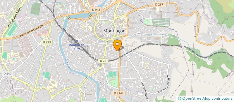 localisation de l'entreprise MONSIEUR ALEXANDRE CARRIE  MONTLUCON