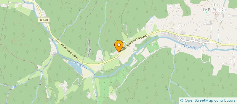 localisation de l'entreprise MONSIEUR ALEXANDRE CARTIER  LE POET-LAVAL