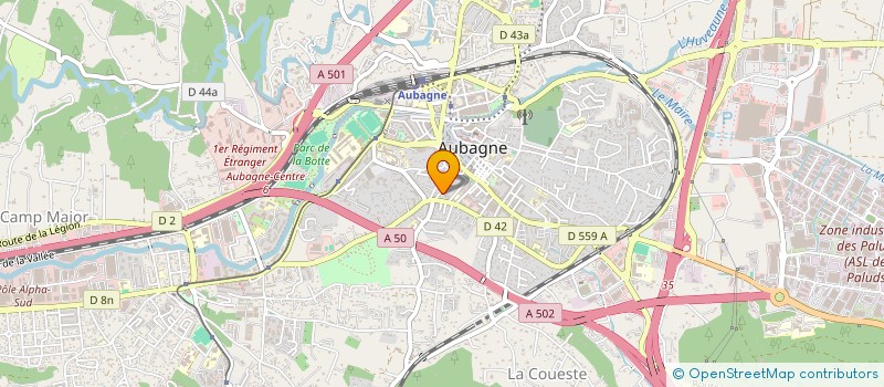 localisation de l'entreprise MONSIEUR ALEXANDRE CASANOVA à AUBAGNE