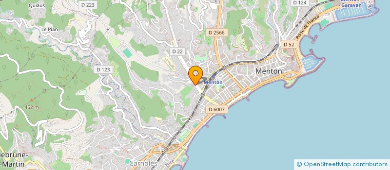 localisation de l'entreprise MONSIEUR ALEXANDRE CASPAR à MENTON