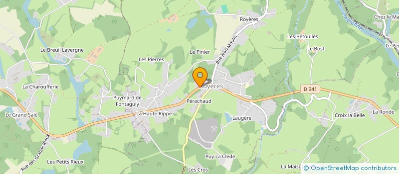 localisation de l'entreprise MONSIEUR ALEXANDRE CASSIER  ROYERES