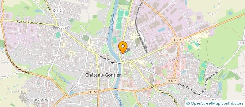 localisation de l'entreprise MONSIEUR ALEXANDRE CASSIN  CHATEAU-GONTIER-SUR-MAYENNE