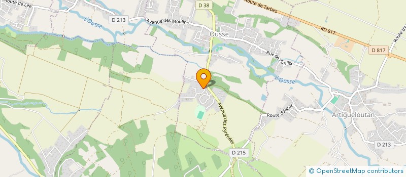 localisation de l'entreprise MONSIEUR ALEXANDRE CASTANG  OUSSE