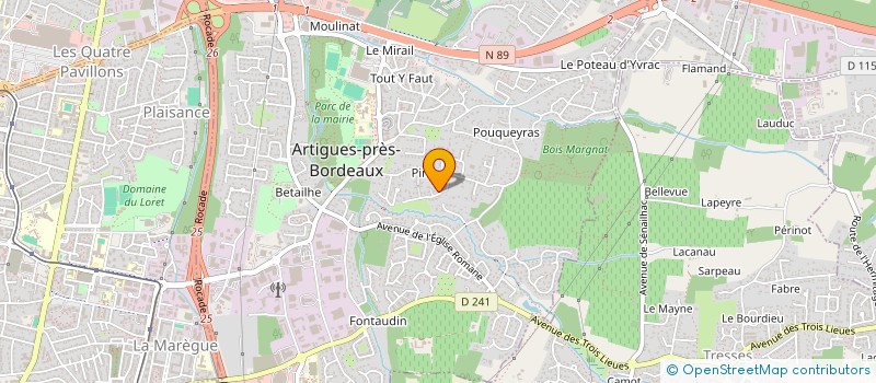 localisation de l'entreprise MONSIEUR ALEXANDRE CASTEL  ARTIGUES-PRES-BORDEAUX