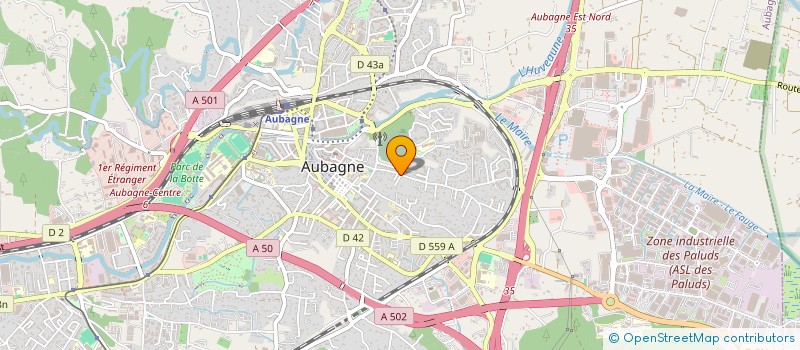 localisation de l'entreprise MONSIEUR ALEXANDRE CASTELLAN  AUBAGNE